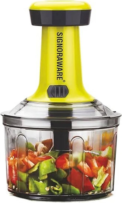 Manual Push Chopper for Kitchen | Hand Press Vegetable & Onion Cutter | Multipurpose Food Chopper